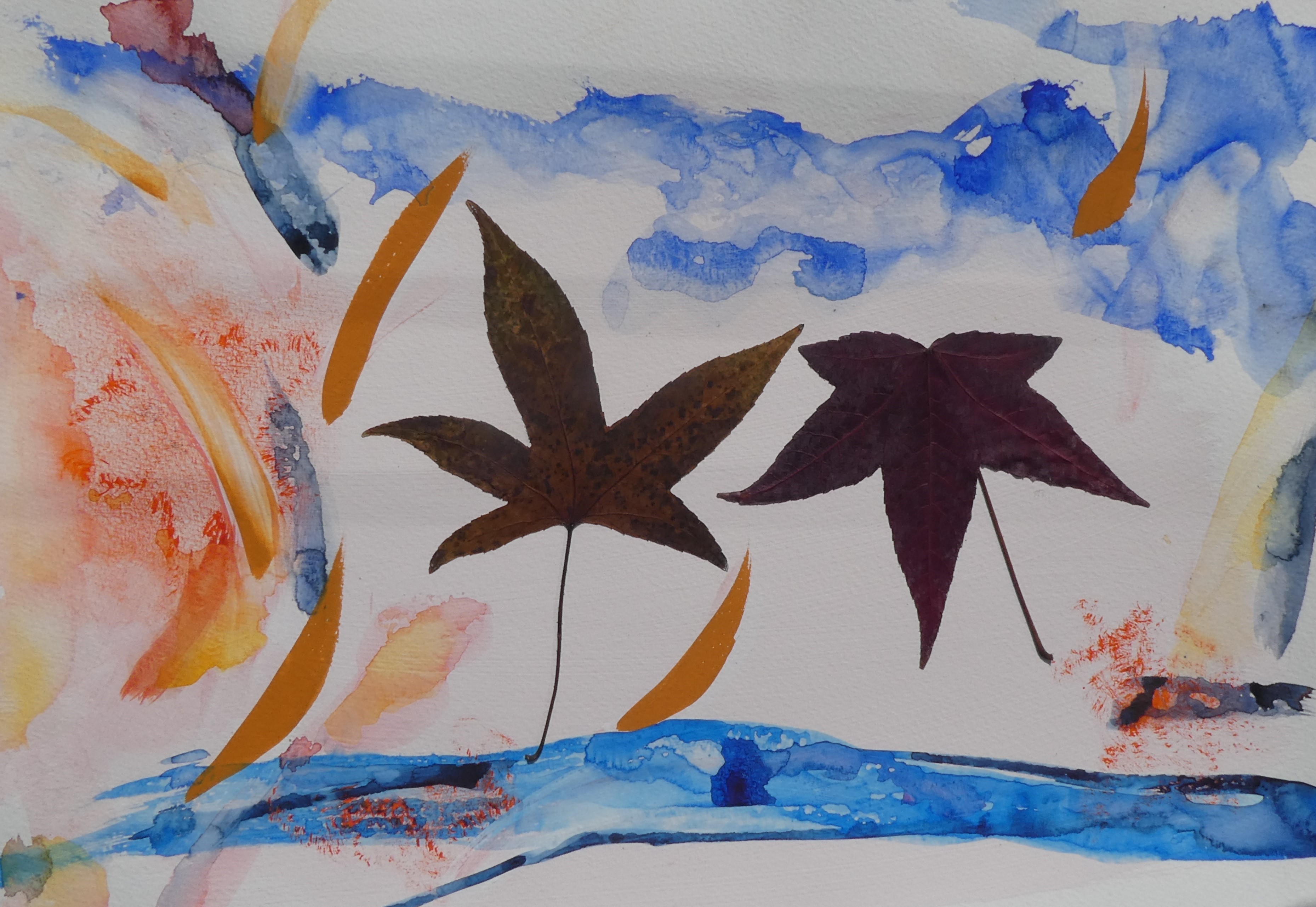 red leaves I